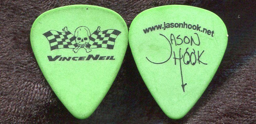 Vince Neil 2003 Solo Tour Guitar Pick!! Jason Hook Custom Stage Motley Crue Ffdp