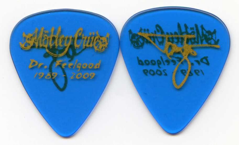 Motley Crue 2009 Cruefest 2 Tour Guitar Pick!! Tommy Lee Custom Concert Stage #7
