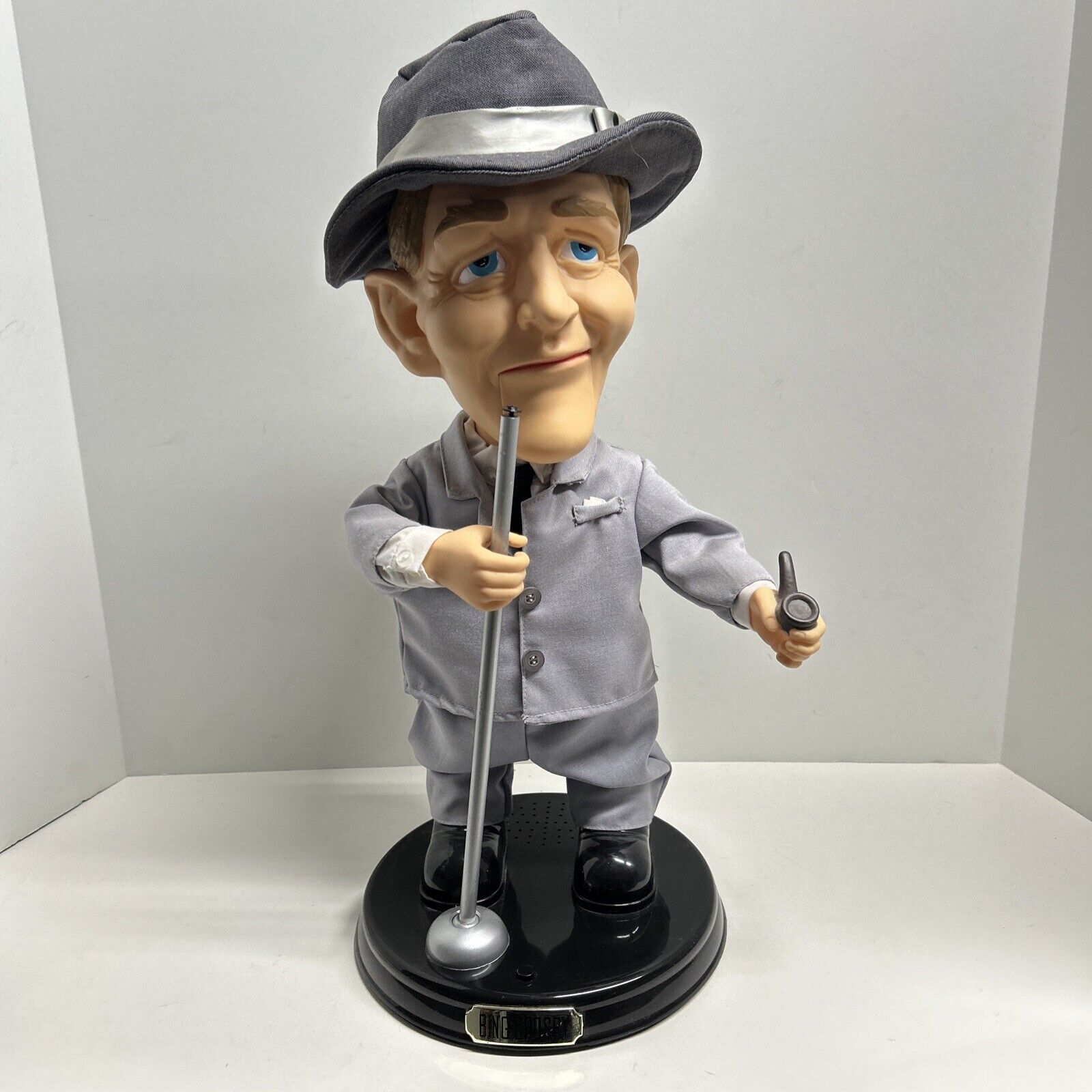Rare Gemmy Bing Crosby Animated Singing 18" Figure Doll Pop Series Broken
