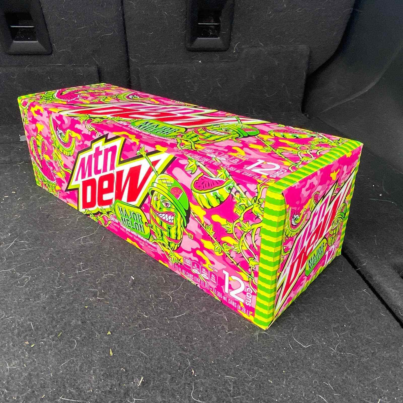 Mtn Dew Major Melon Mountain Dew Cans (12 Cans)