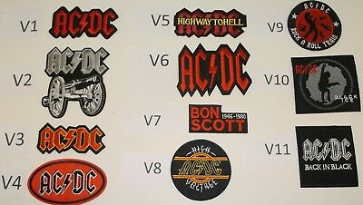Ac/dc Rock & Roll Patch Patches~many Versions~embroidered~appliqued~iron Sew On