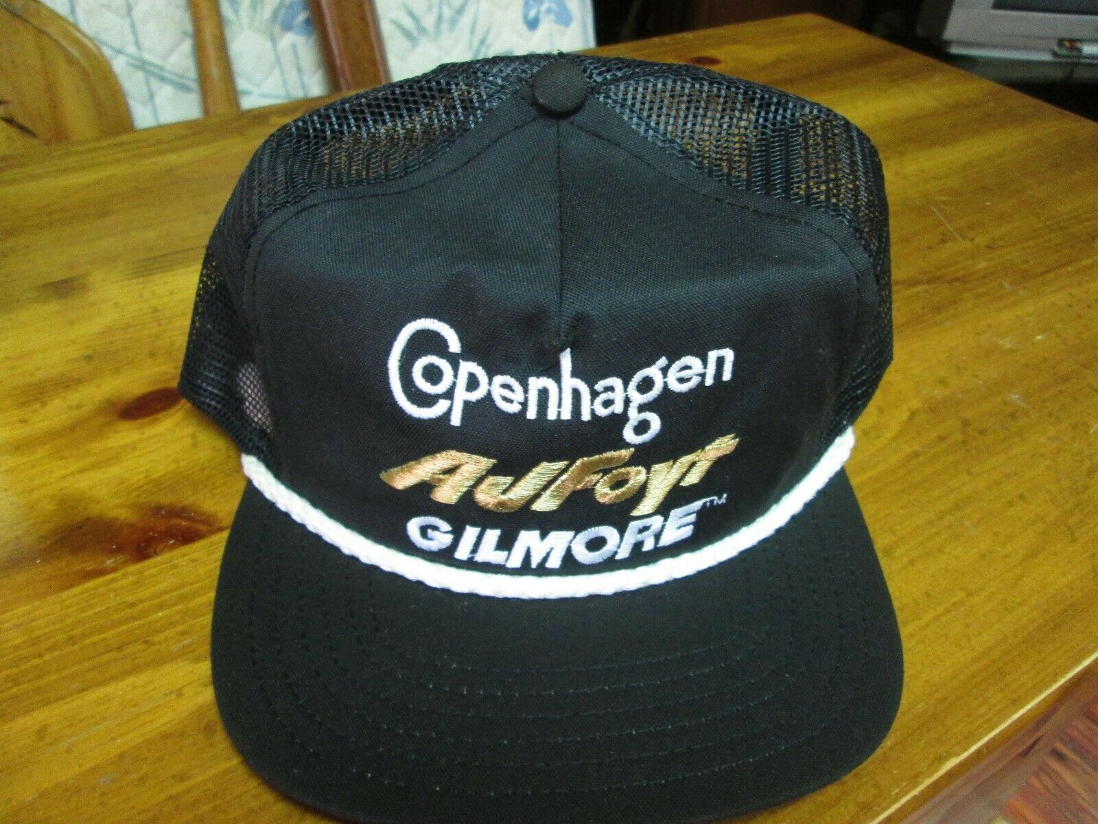 Vintage A. J. Foyt  black Copenhagen Hat Or Cap made In Usa - Reduced Price