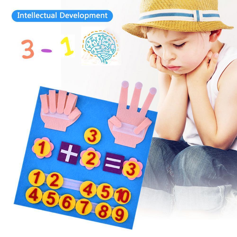 Handmade Felt Finger Numbers Toy Children Educational E New^ Numbe 2q6w A5w8