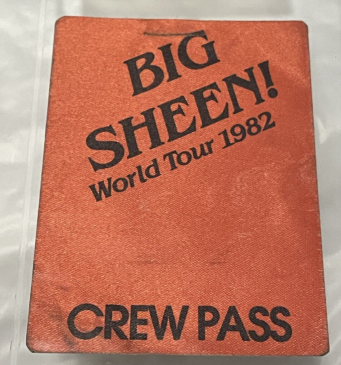 Sheena Easton 1982 Backstage Pass. Rare On Ebay ! Big Sheen World Tour 82’ L@@k