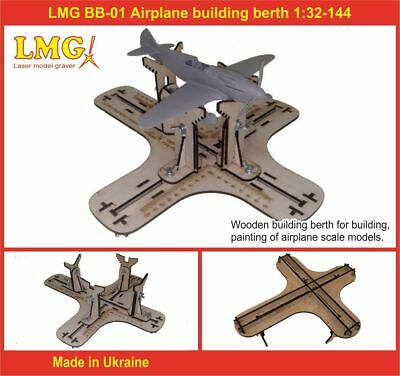Lmg Bb-01 1/32-1/144 Airplane Building Berth, Laser Model Graving, Stand