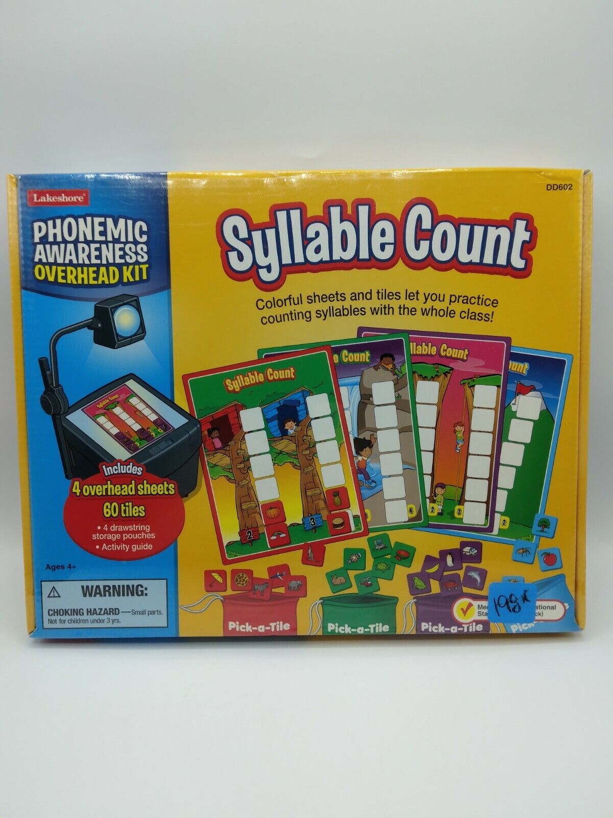 New Phonemic Awareness Overhead Kit Syllable Count