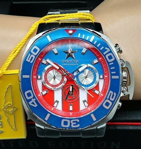 New Invicta Limited Edition Marvel Captain America Men's Watch