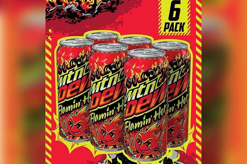 Mountain Dew Flamin' Hot Soda Limited Edition - Six 16 Ounce Cans