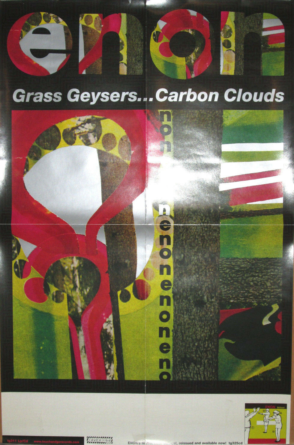 Enon Grass Geysers...carbon Clouds, Touch & Go Promo Poster, 2007, 16x24, Vg+