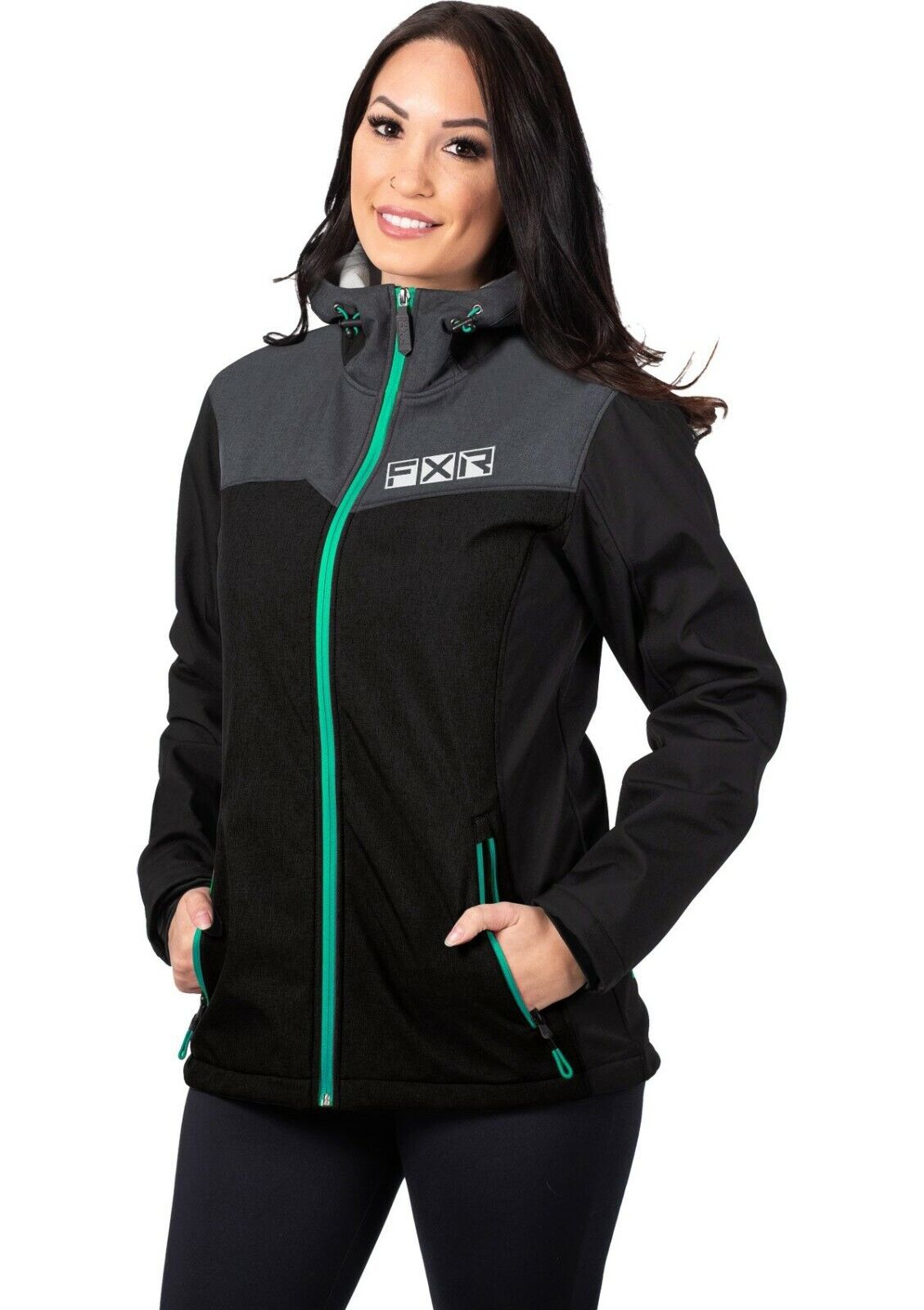 Fxr Women's Snowmobile Pulse Softshell Jacket Mint S M L Xl 2xl 211005-1052