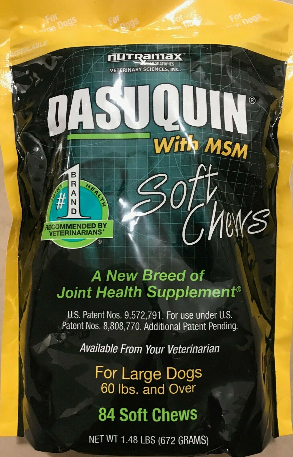Nutramax Dasuquin With Msm Joint Health Sup For Large Dogs, 60 Lbs And Over 84
