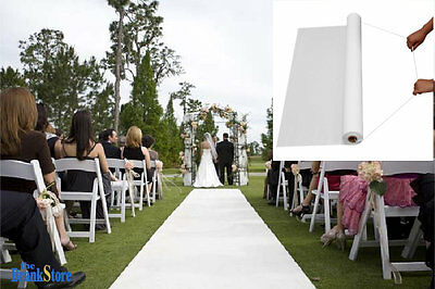 White Wedding Aisle Runner Ceremony Decoration Marriage Party Decor Carpet Roll