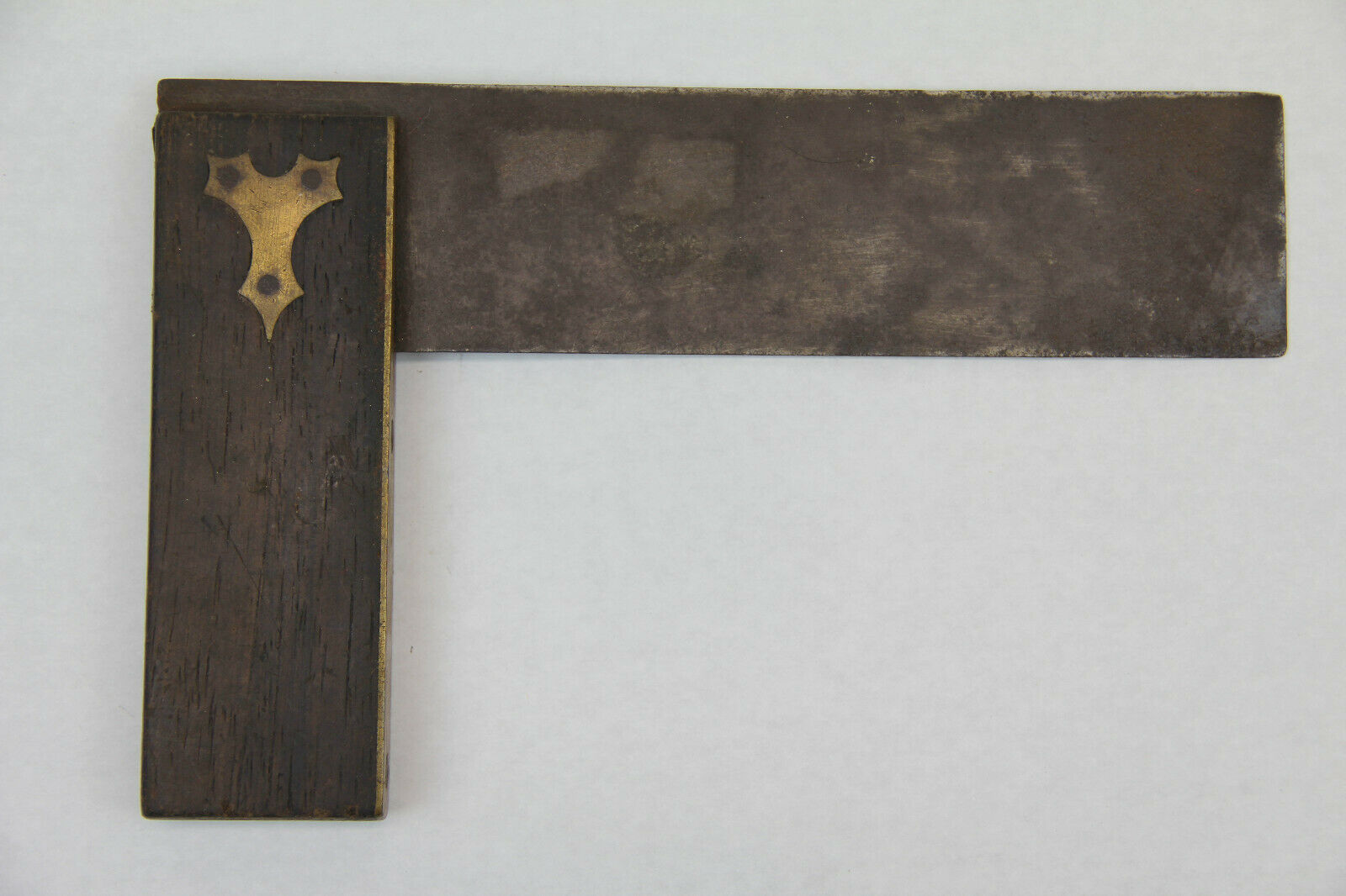 Antique Wood Brass Inlay Square Rule J House Hammersmith Carpenters Woodworking