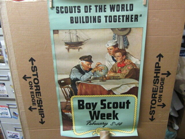 Scouts Of The World Building Together, Boy Scout Week Poster      Ptr2