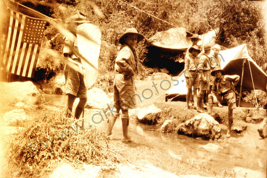 8x12 Photo Of Vintage Us Boy Scouts In India 1934 Scouting Bsa Usa United States