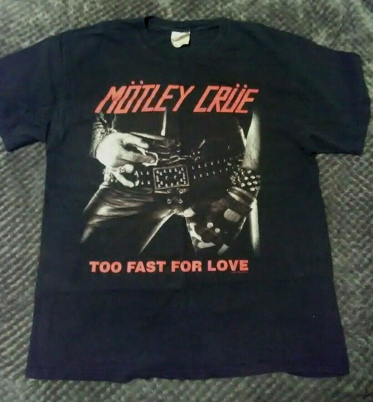 Motley Crue Too Fast For Love '81 Ron Toma Reissue (large) T-shirt