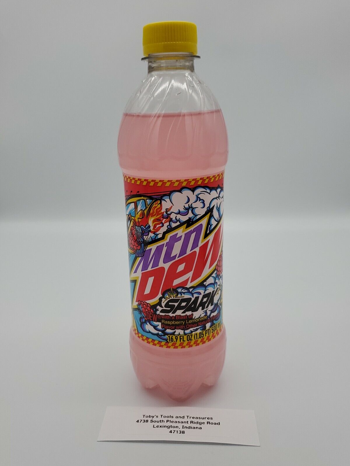 Mountain Dew Mtn Dew Spark 16.9oz Bottle Raspberry Lemonade Full Dew Bottle