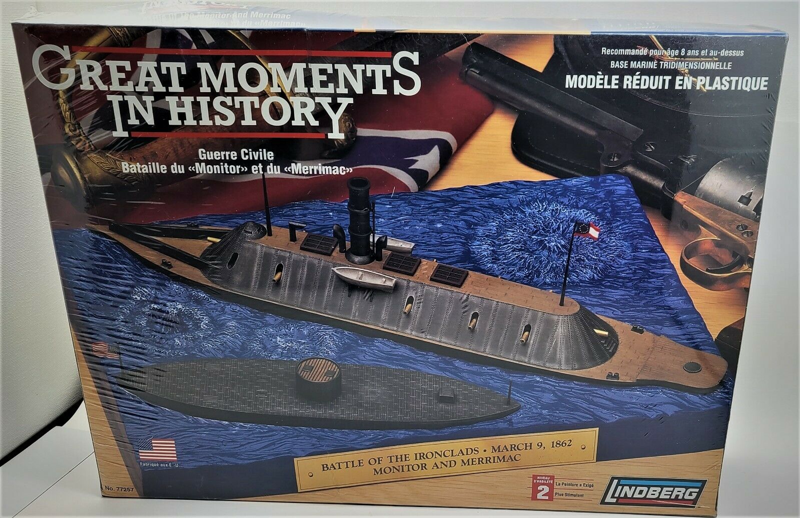 Lindberg Great Moments In History Battle Of The Ironclads Monitor & Merrimac
