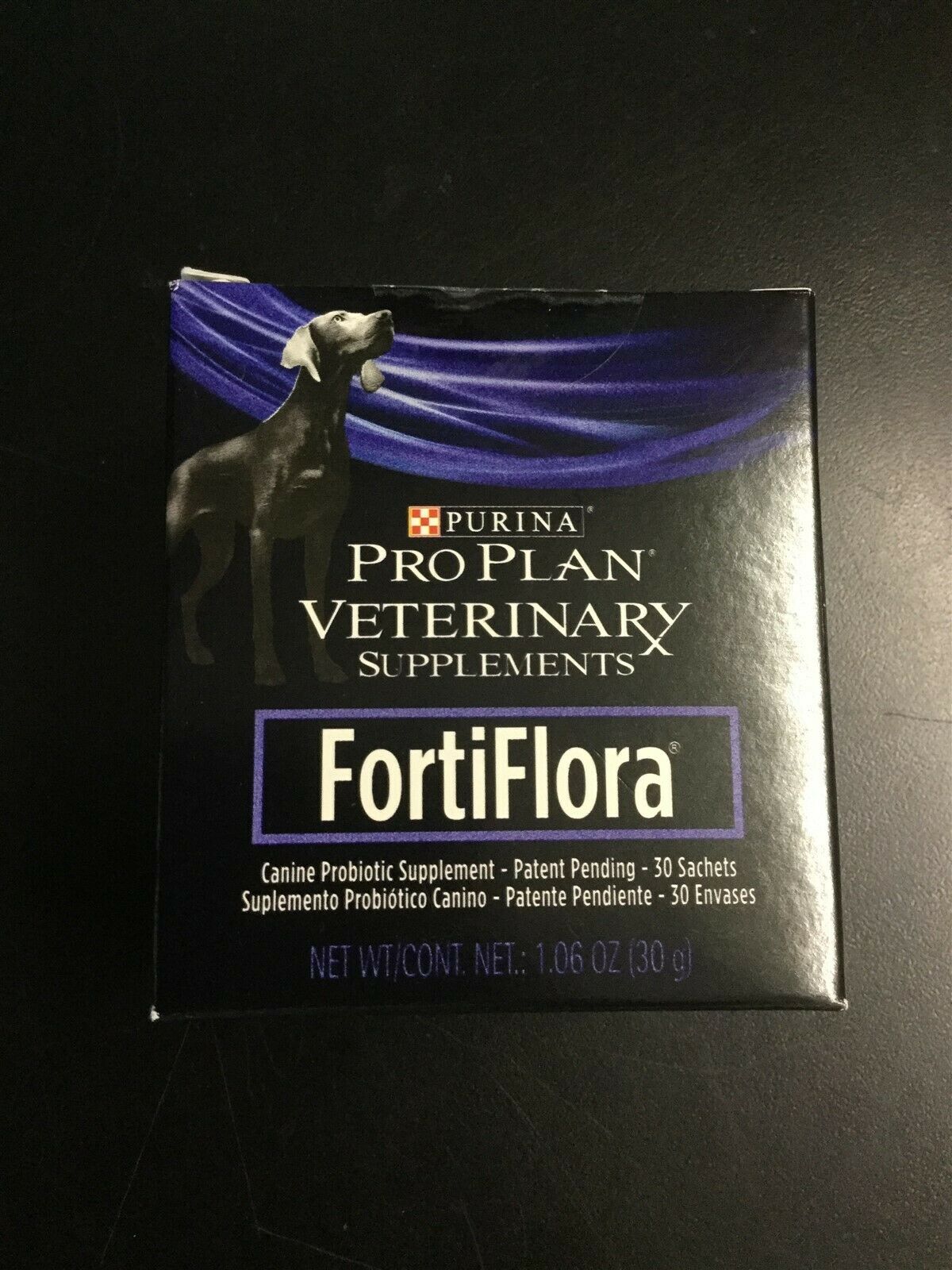 Purina Pro Plan Veterinary Diets Fortiflora Dog Supplement 30 Sachet 5/22+ #9315