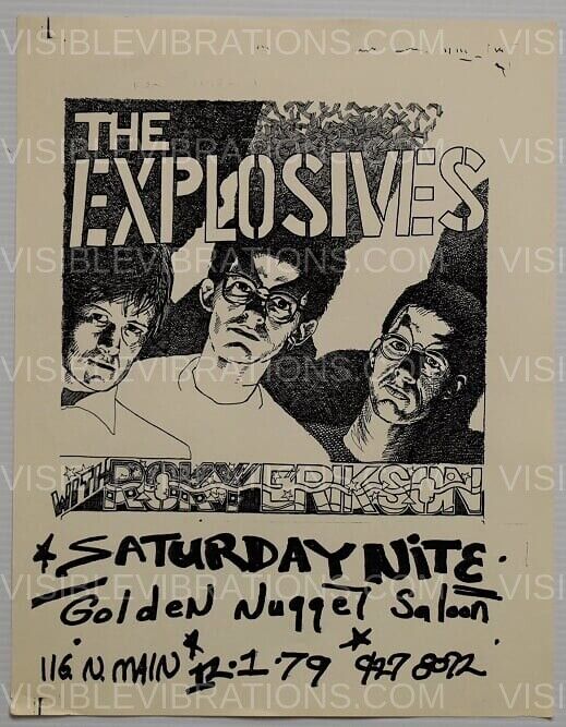 Roky Erickson Concert Poster Golden Nugget 1979