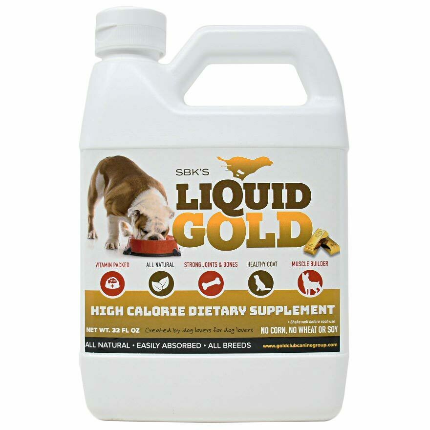 Sbk's Liquid Gold For Dogs High Calorie Dietary Supplement- 32 Oz