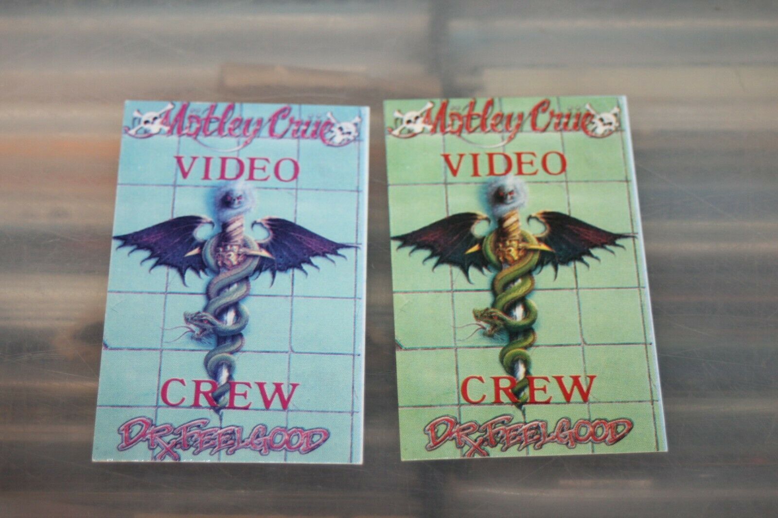Motley Crue - 2x Backstage Pass - Inlay Cards - Mötley Crüe - Reproductions -