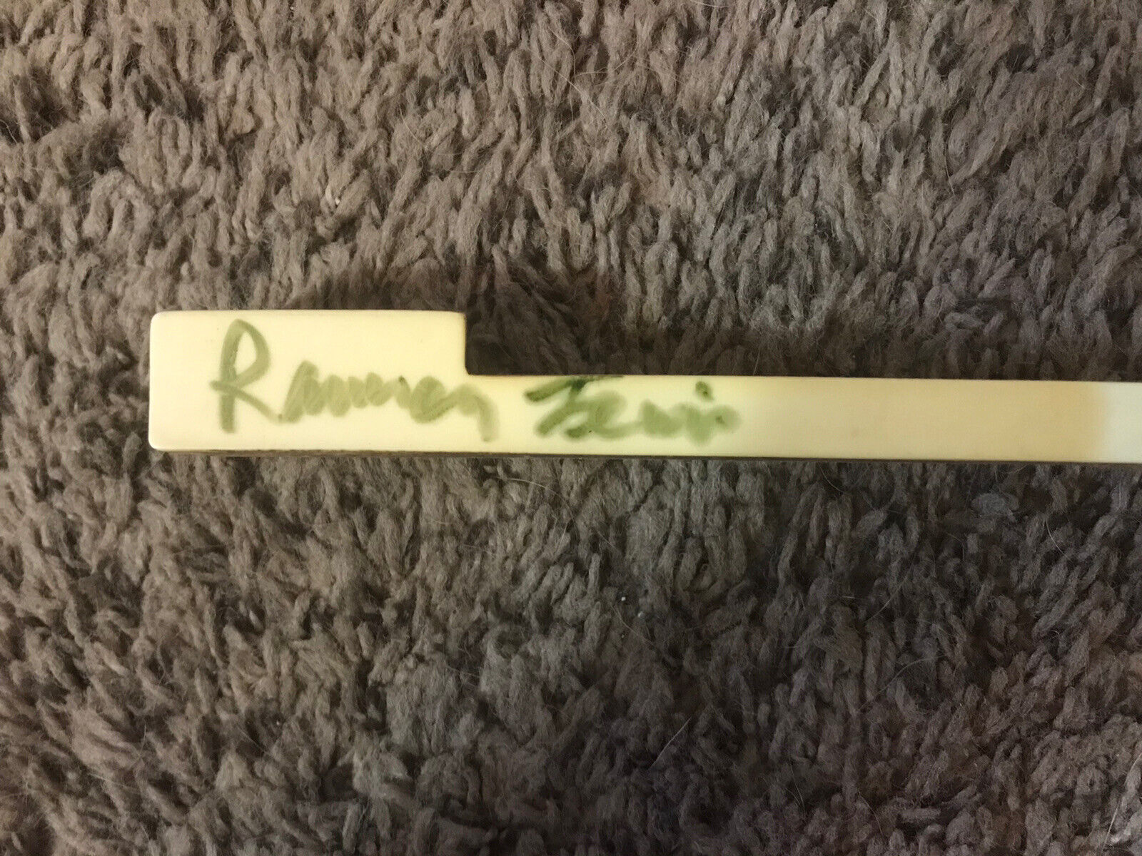 Piano Key Autographed By Ramsey Lewis