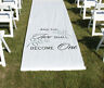 And Two Shall Become One Wedding Aisle Runner New 100ft