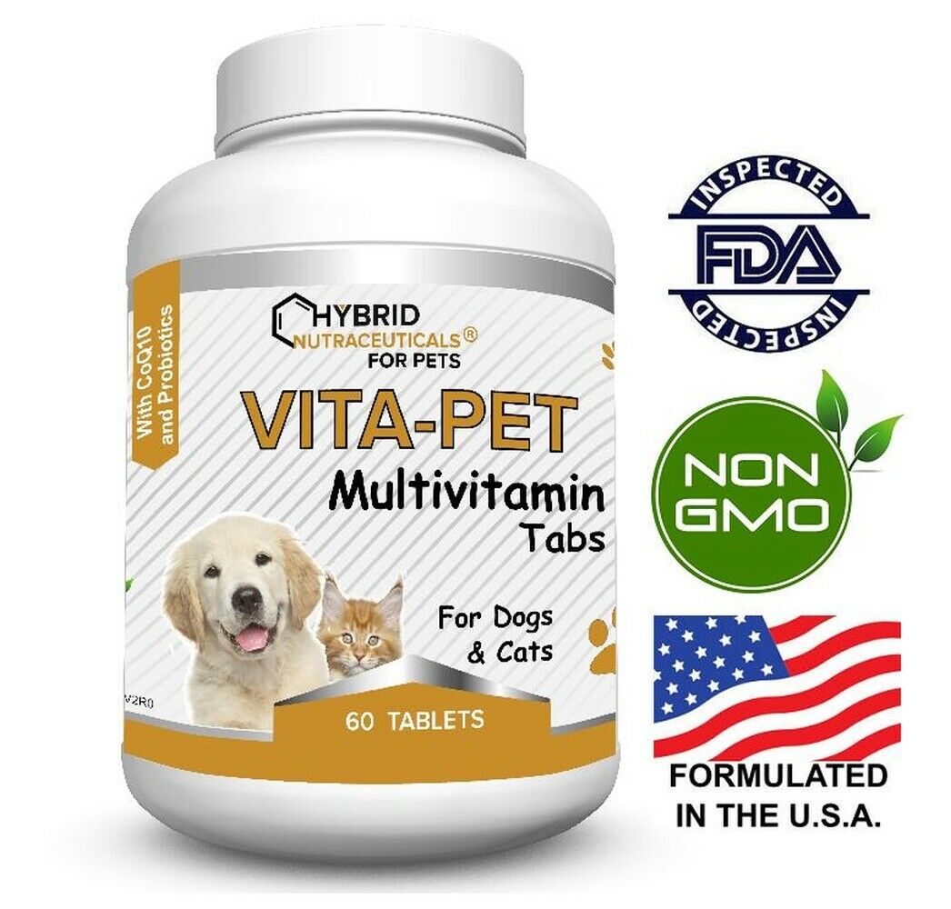 Dog Vitamins, Coq10, Probiotics, Cat & Dog Multivitamins, Pet Vitamins Usa Made