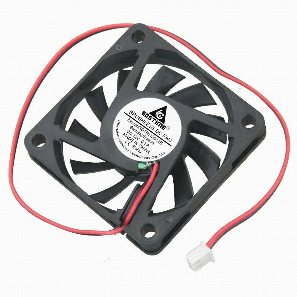 12v Dc 60mm 2pin 60x60x10mm Cpu Cooling Computer Pc Case Cooler 6010 Fan Us