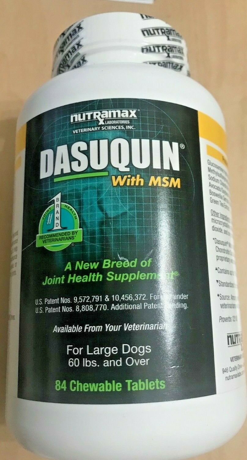 Nutramax Dasuquin With Msm For Large Dogs 60lbs 84 Chewable Tabs Exp11/2024