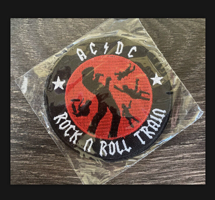 New - Ac/dc “rock N Roll Train” Embroidered Iron-on Patch