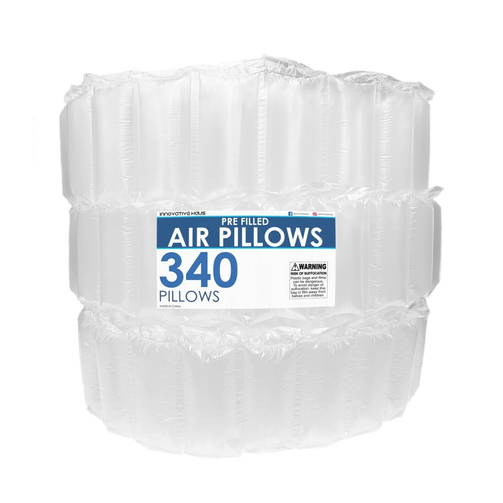 4x8 Air Pillows 340 Count Void Fill Package Dunnage Shipping Cushioning Packing