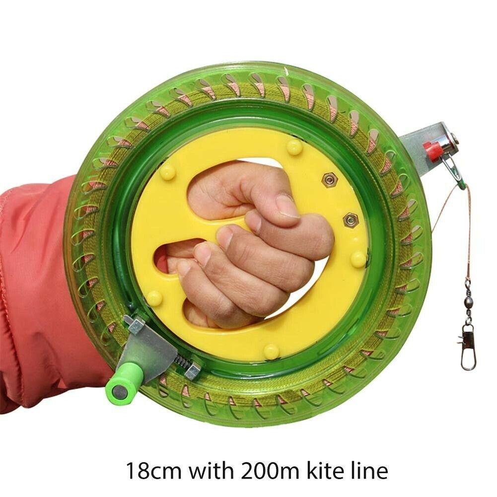 Outdoor Fire Wheel Kite Line Reel Handle Twisted String Fly Kite Line 200m