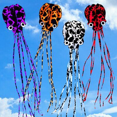 4m Software Octopus Single Line Flying Kite With Long Tail Kids Sports Kite